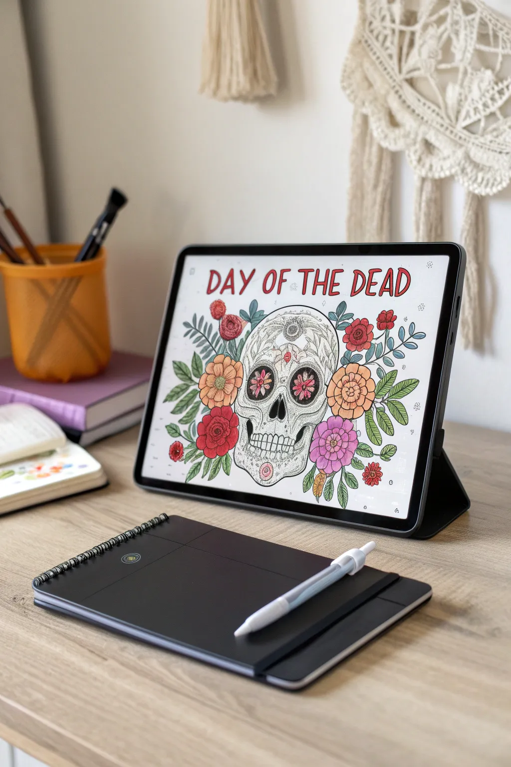 Unleash your creativity with digital Day of the Dead art—where tradition meets modern elegance.