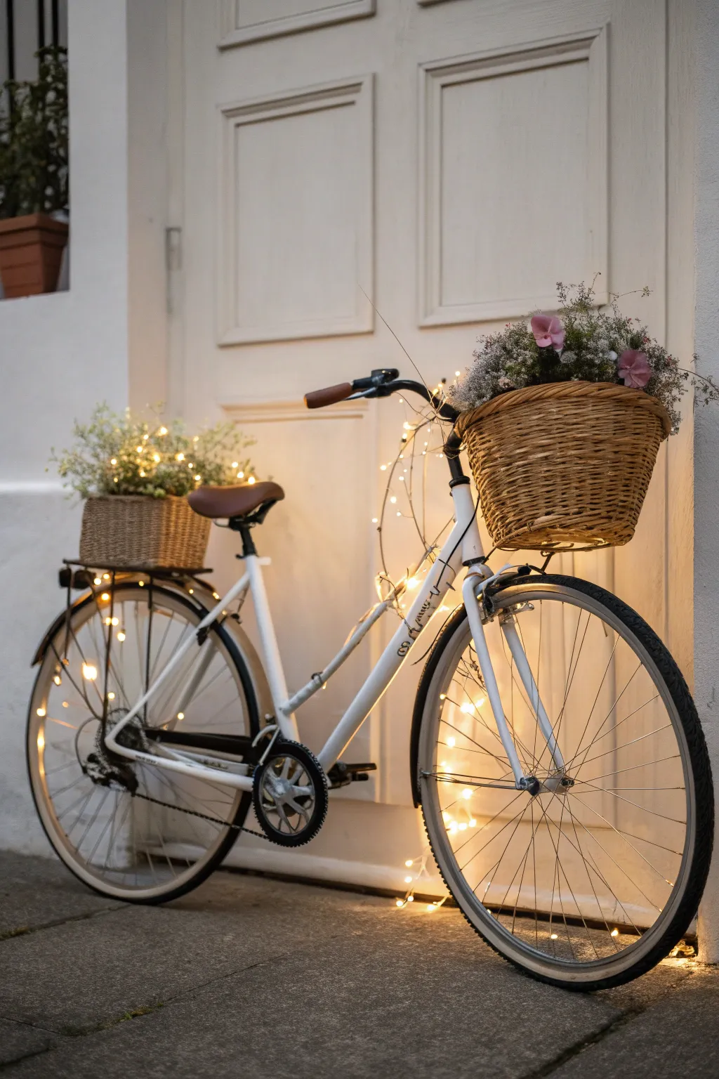 Illuminate your ride with enchanting LED lights for a magical evening journey!