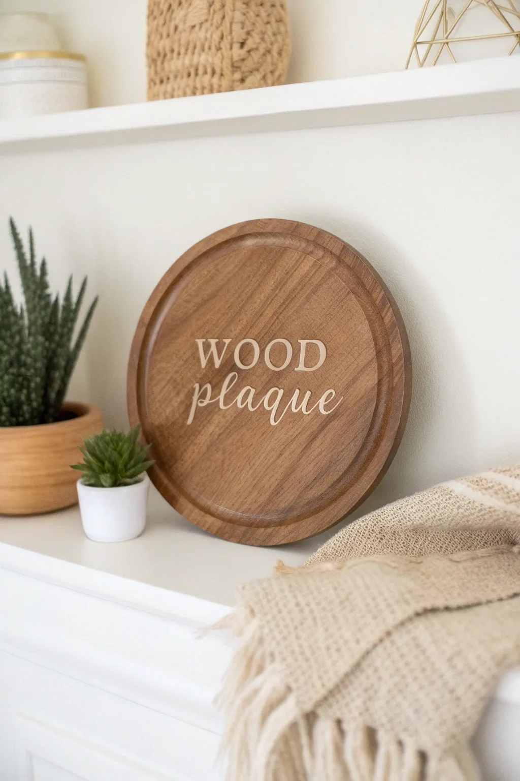 Celebrate your love story with a handcrafted wooden plaque, a perfect blend of simplicity and elegance.