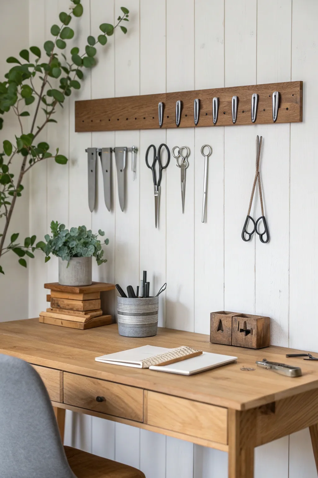 Organize with style: Magnetic strips bring beauty and order to your creative space.
