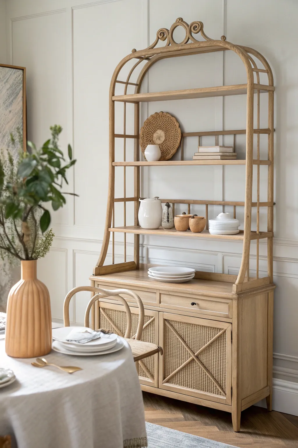 Elevate your dining room with minimalist charm and boho warmth—less is truly more.