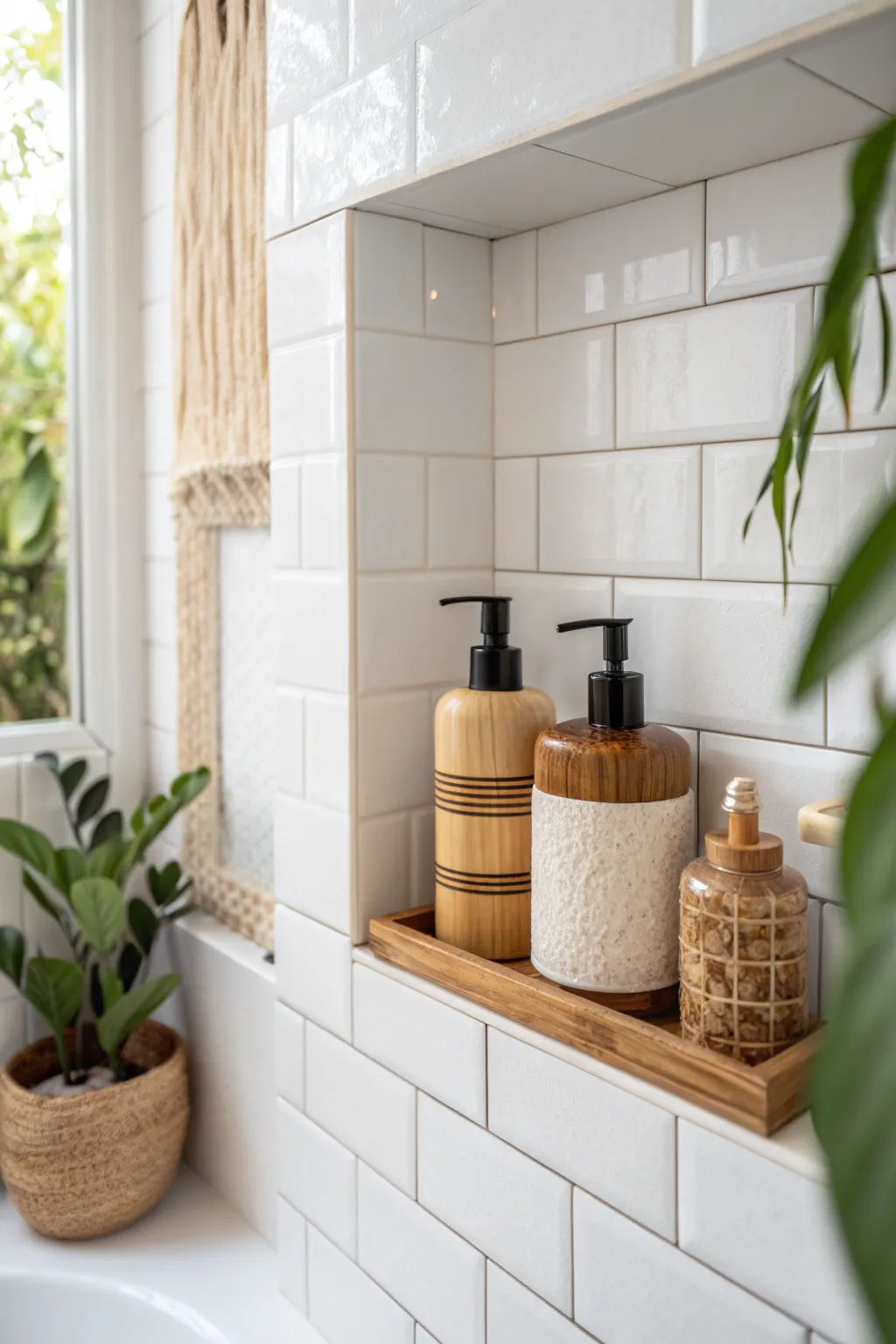 Transform your shower space with a chic and practical niche—where elegance meets functionality in minimalist design.