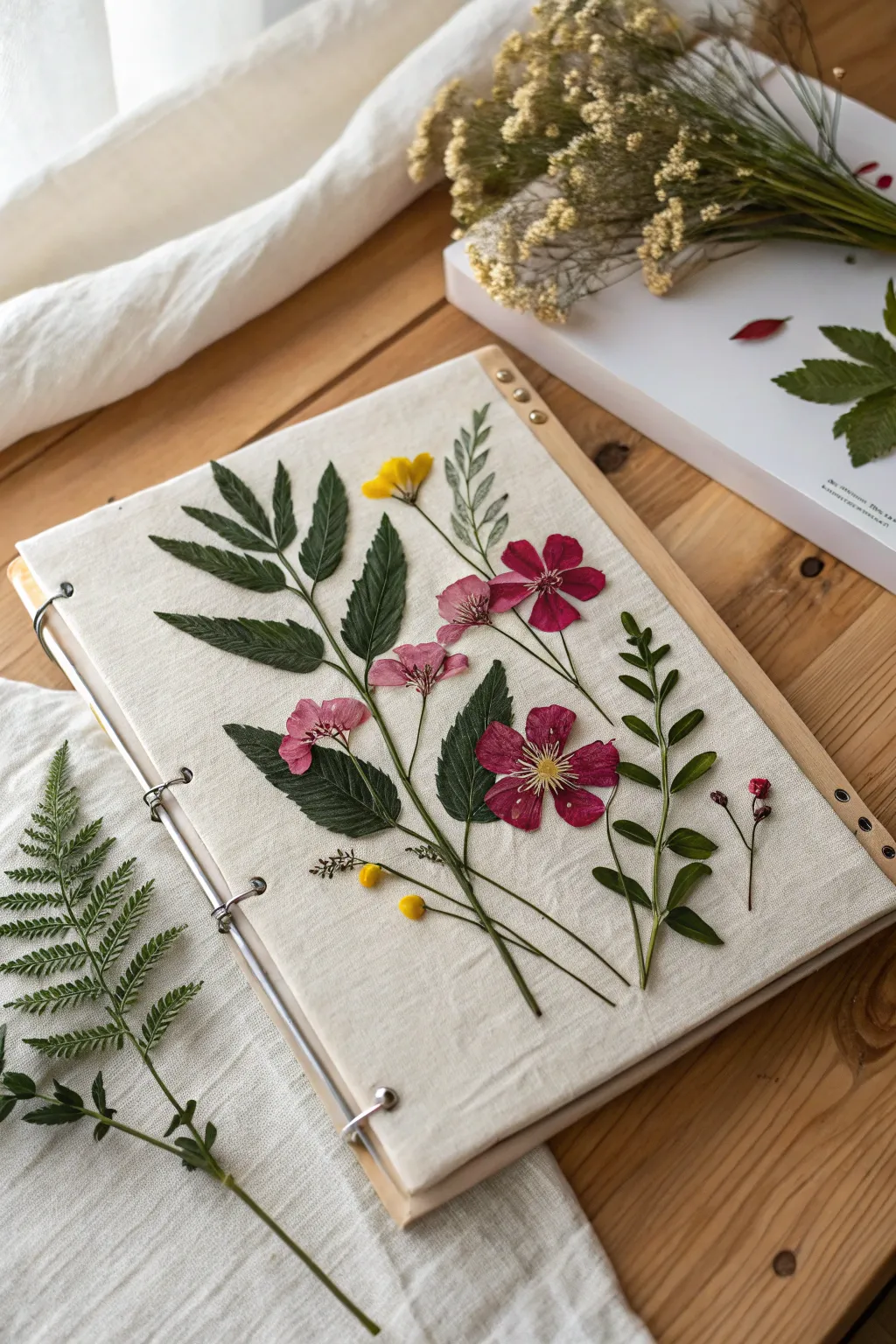 Bring the calming essence of nature into your organization with this stunning DIY binder cover idea.