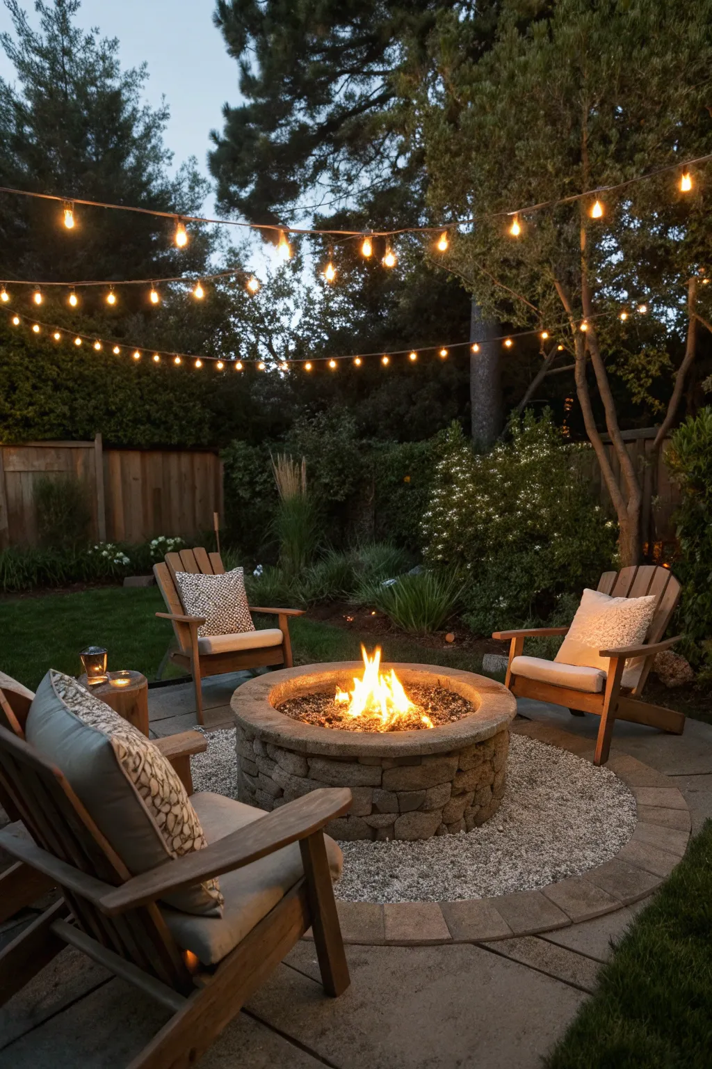 Gather warmth and stories around this enchanting boho-inspired fire pit for the perfect backyard evening.