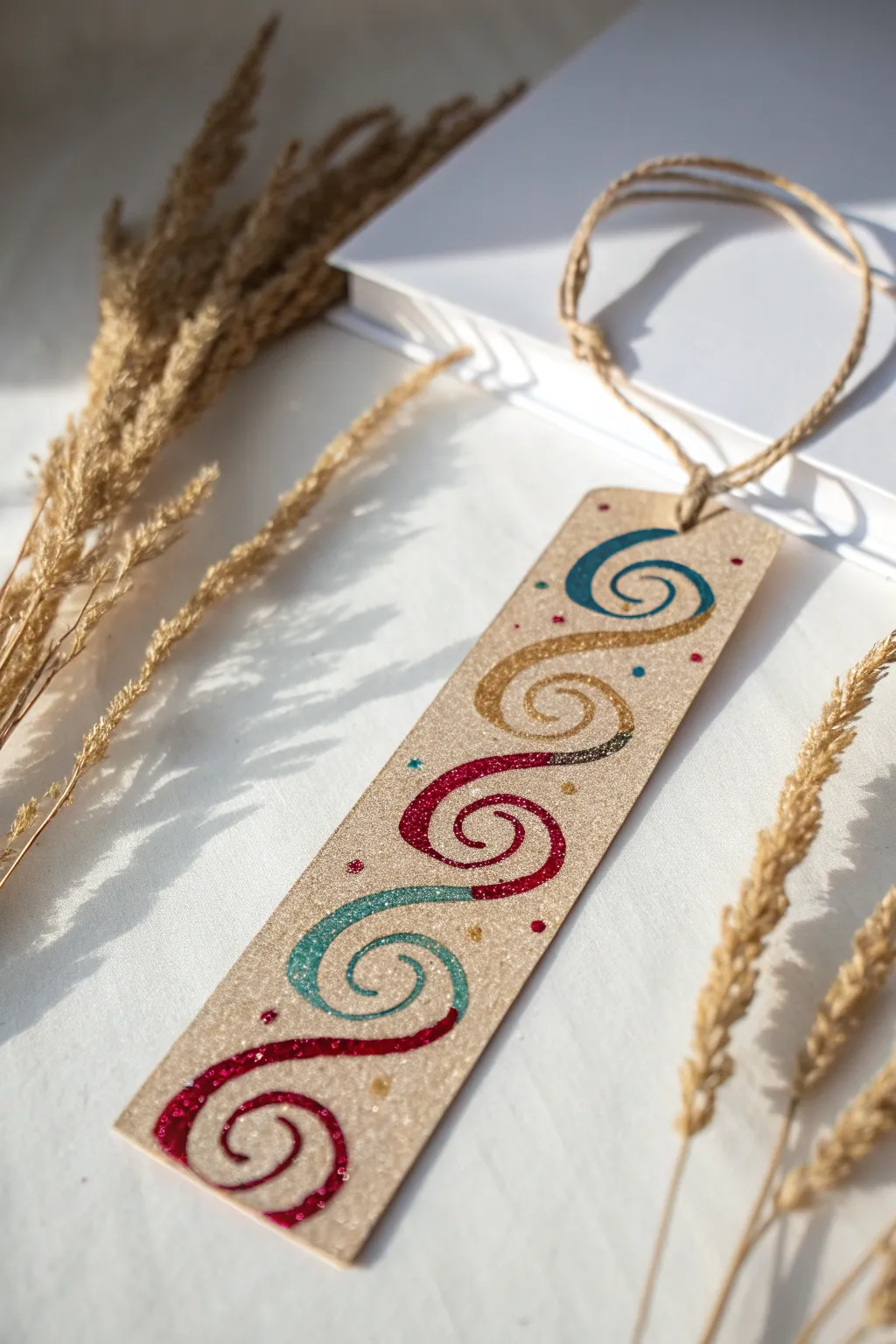 Add a touch of glitter glam to story time with this charming DIY bookmark!