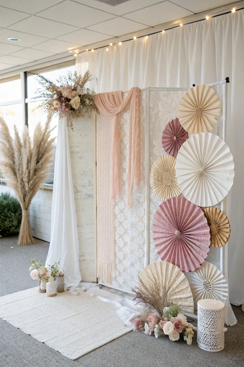 Elevate your bridal shower with an eco-chic backdrop that blends sustainability with style.