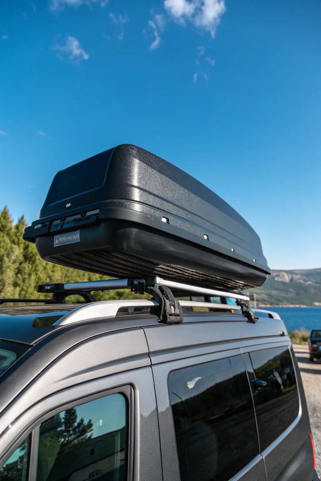 Elevate your campervan adventure with a stylish rooftop cargo box—where craftsmanship meets functionality.