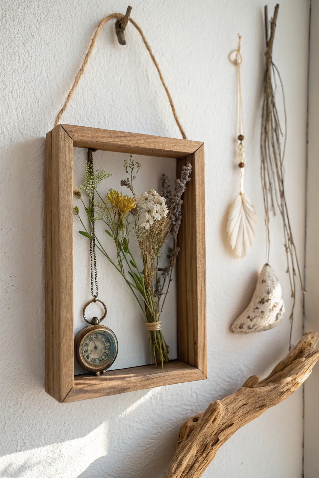 Embrace simplicity and elegance with a minimalist shadow box collage that tells your story.