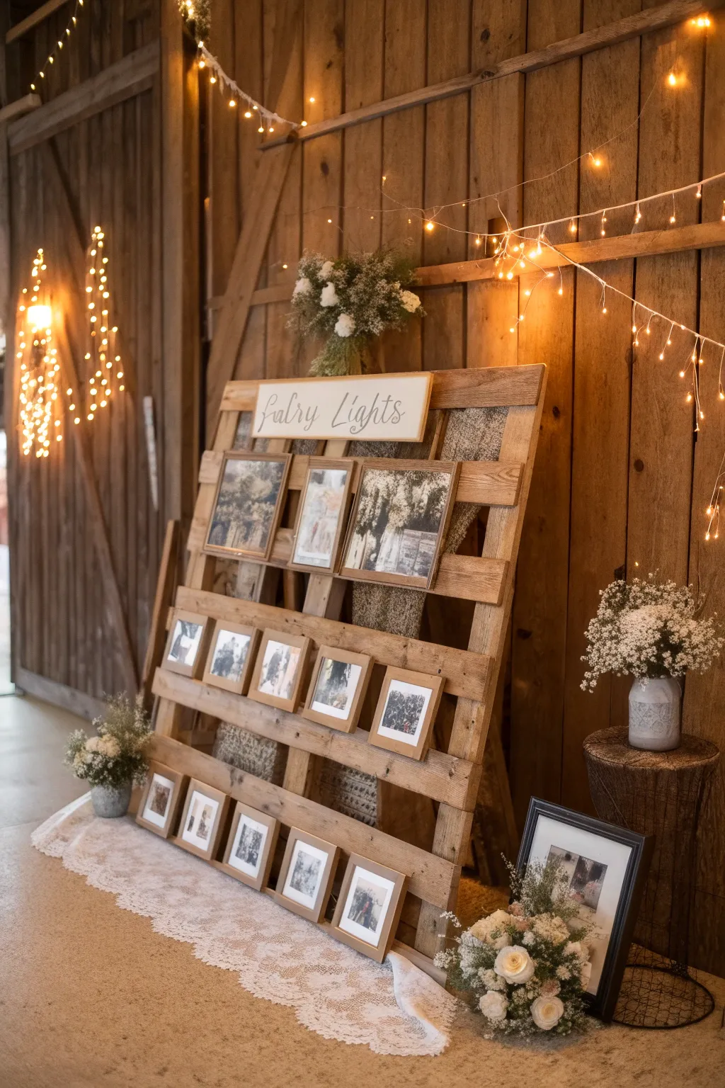 Transform a simple pallet into a stunning focal point for your country wedding!
