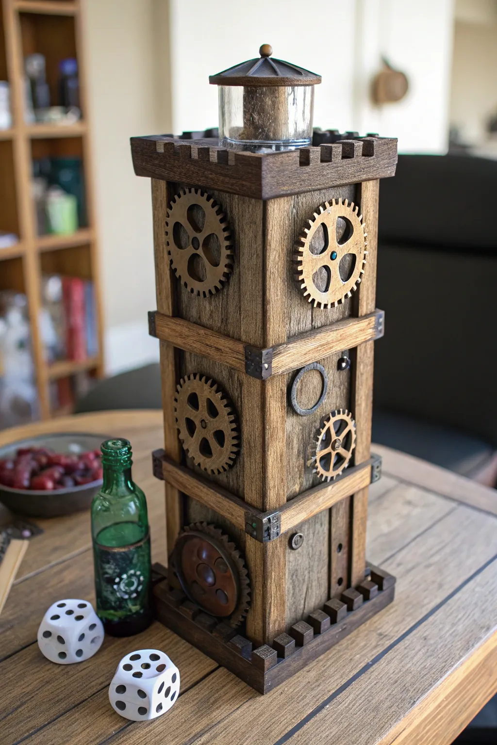 Eco-Chic: A Dice Tower with a Story in Every Piece
