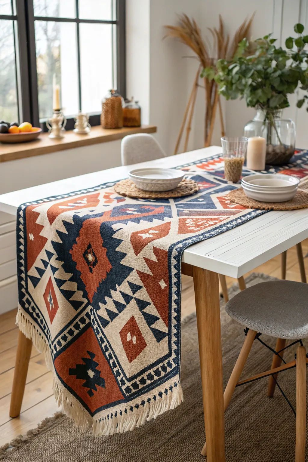 Transform your dining space with a touch of elegance and bold patterns. 🌿✨