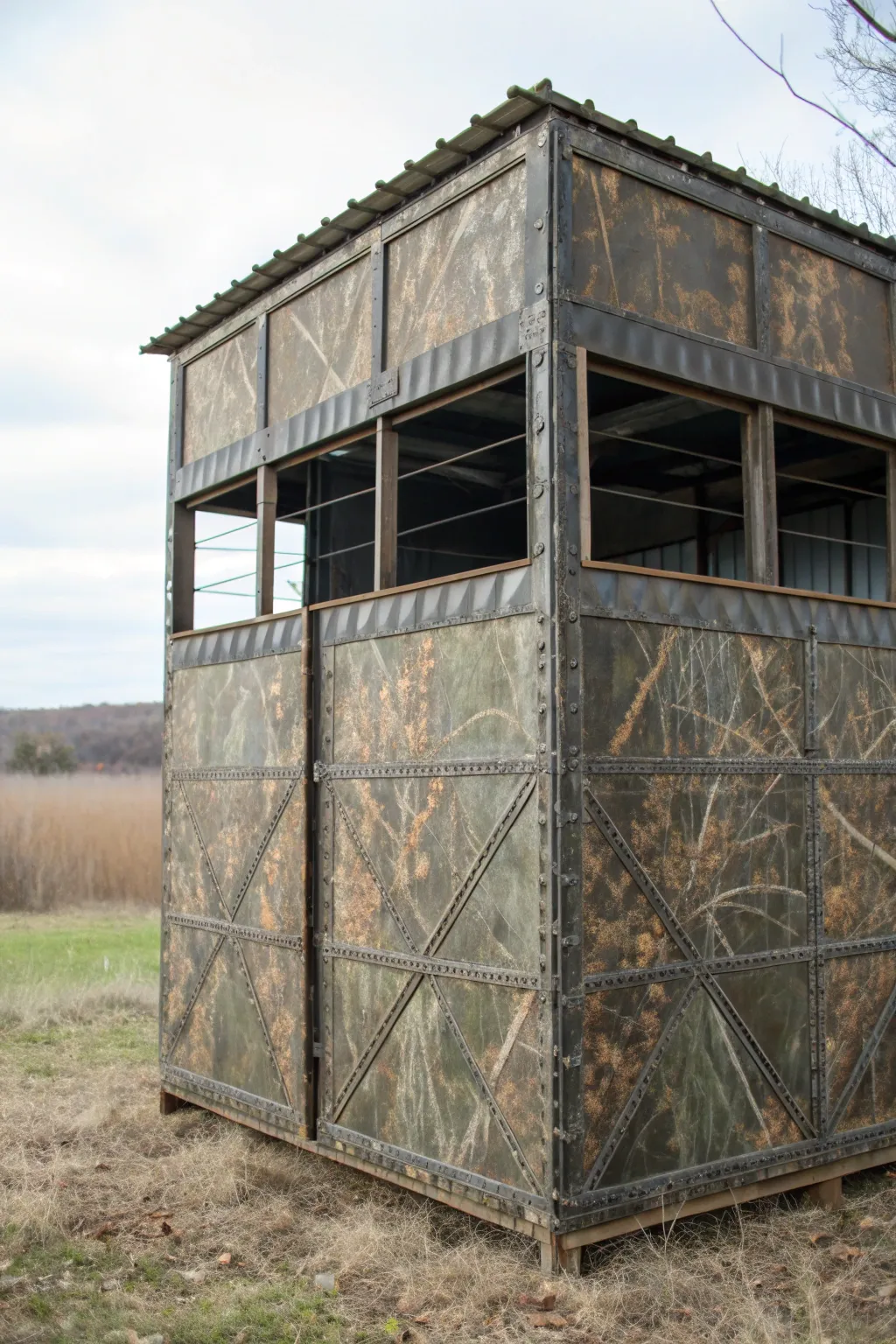 Master the Art of Camouflage with This Sturdy Cattle Panel Duck Blind