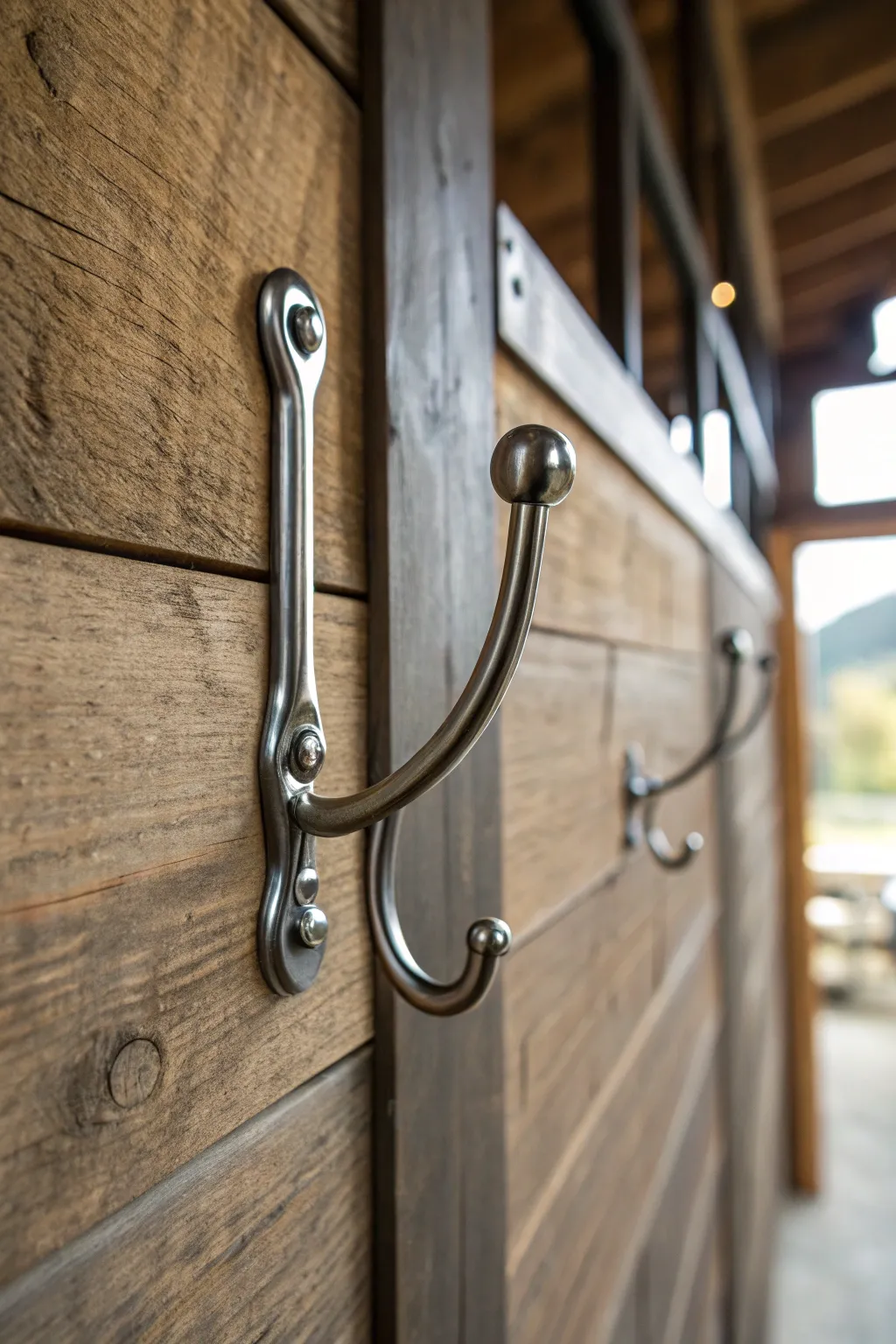 Double the space, double the efficiency: Elevate your garage organization with these elegant double hooks.