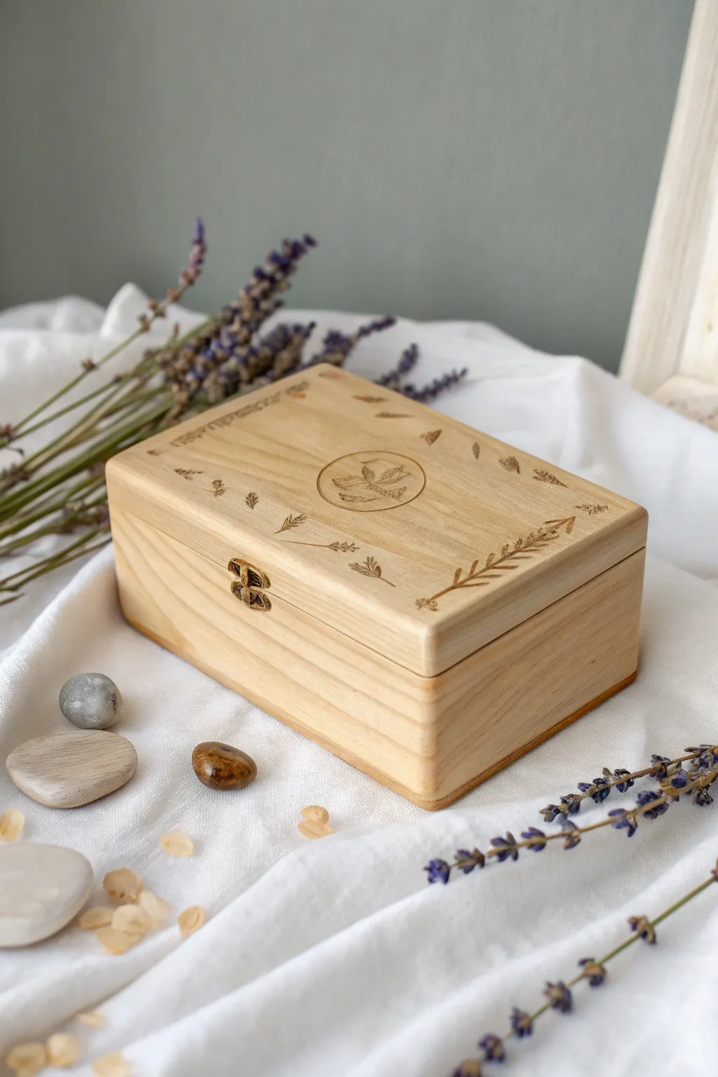 Crafted with love: This handcrafted memory box is the perfect home for cherished keepsakes and memories. 🌿✨