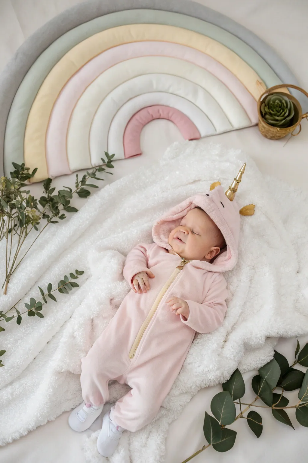 Enchant your little one in a magical unicorn dreamland, where simplicity meets whimsy.