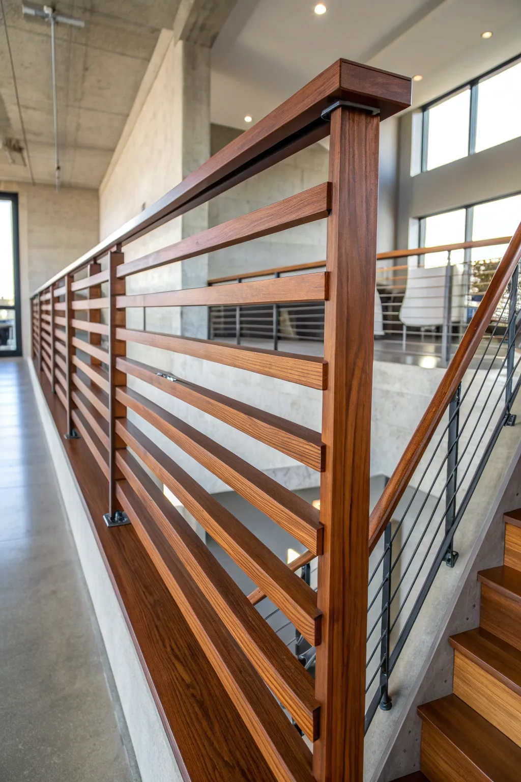 Elevate your space with the sleek and contemporary elegance of horizontal wood slats.
