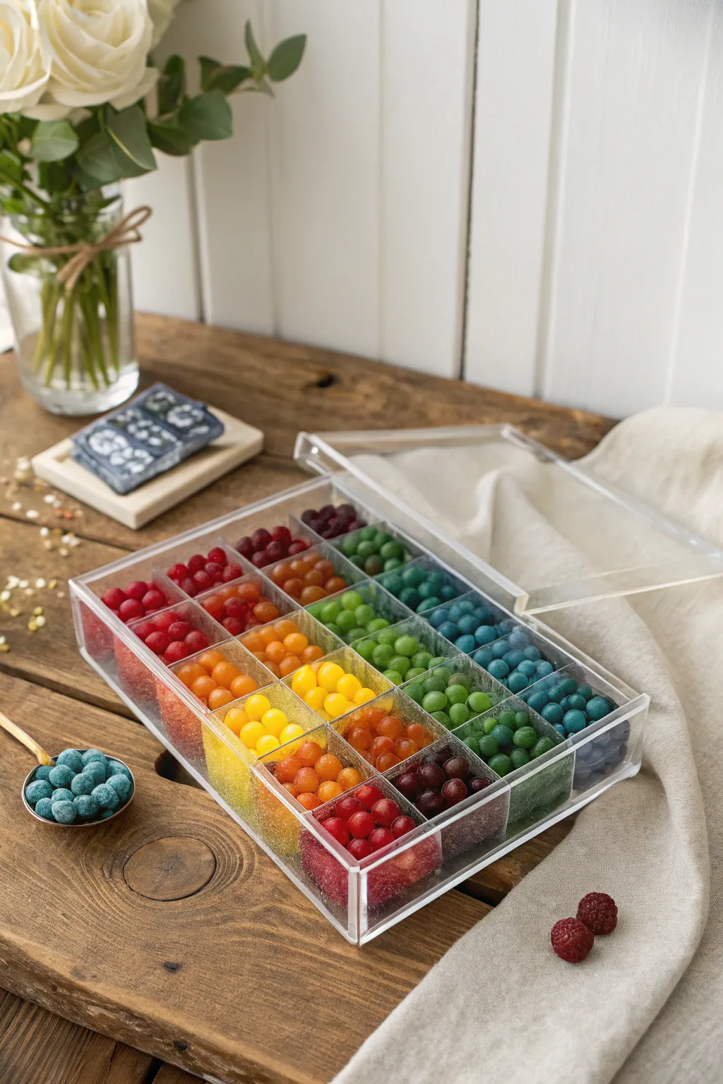 Elevate your gift-giving with a stunning themed candy box, where every color tells a story!