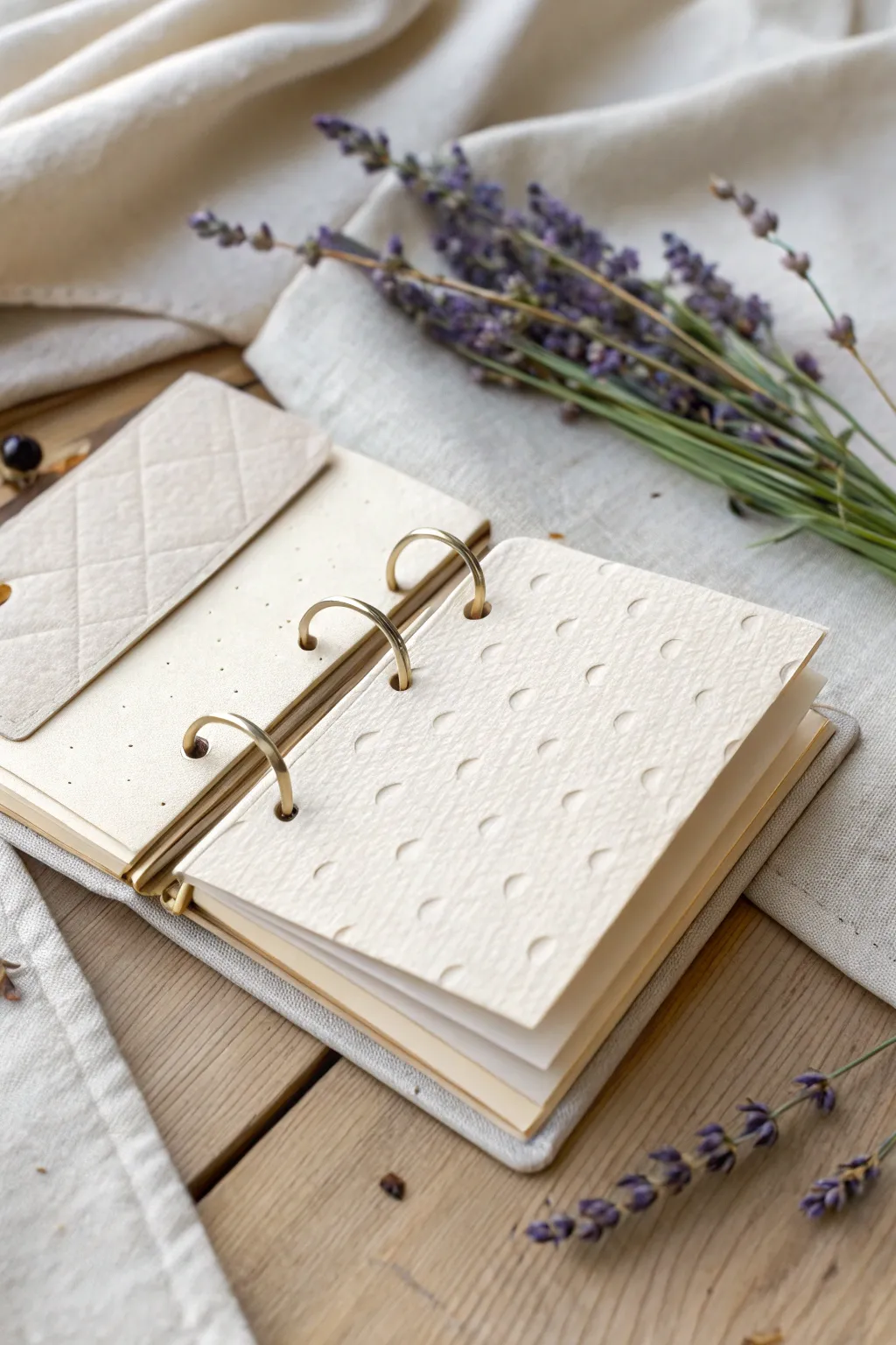 Capture treasured moments in a minimalist, handcrafted style with this elegant wallet-sized photo album.