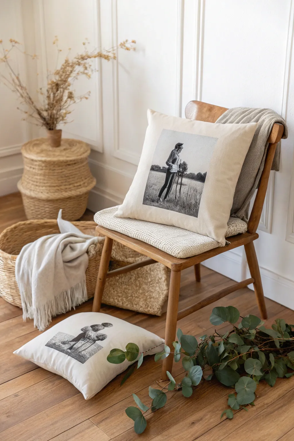 Carry your cherished memories with style: DIY photo transfer pillow, a perfect blend of simplicity and sentiment.