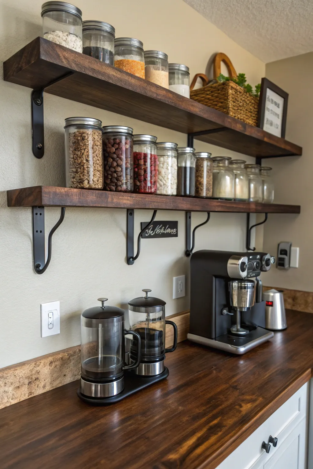 Elevate your mornings with a custom-crafted coffee station that blends style and functionality.