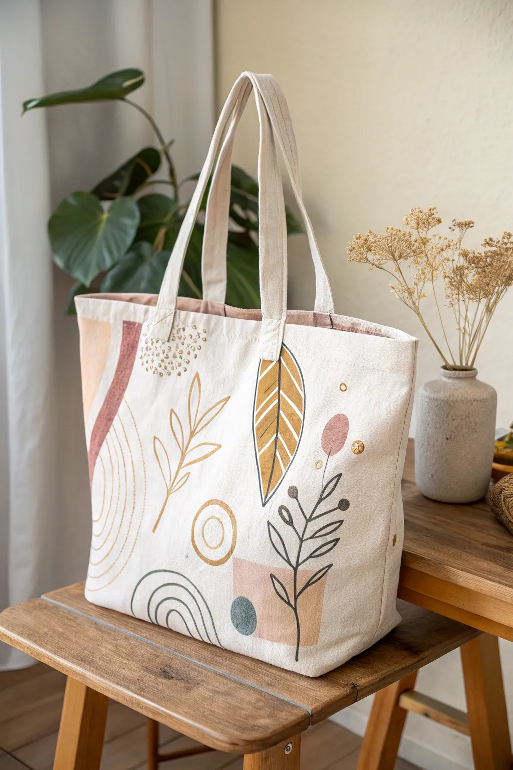 Transform a simple canvas tote into a stunning work of art. Unleash your creativity and carry your style with you!