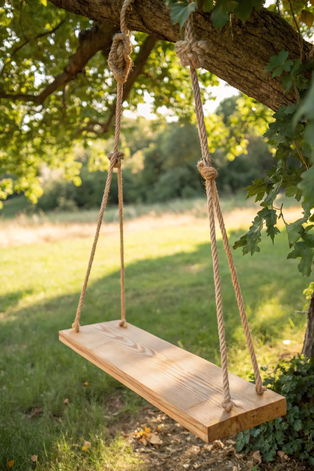 Embrace nostalgia and simplicity with this beautifully crafted DIY tree swing, perfect for moments of joy and tranquility in your backyard.