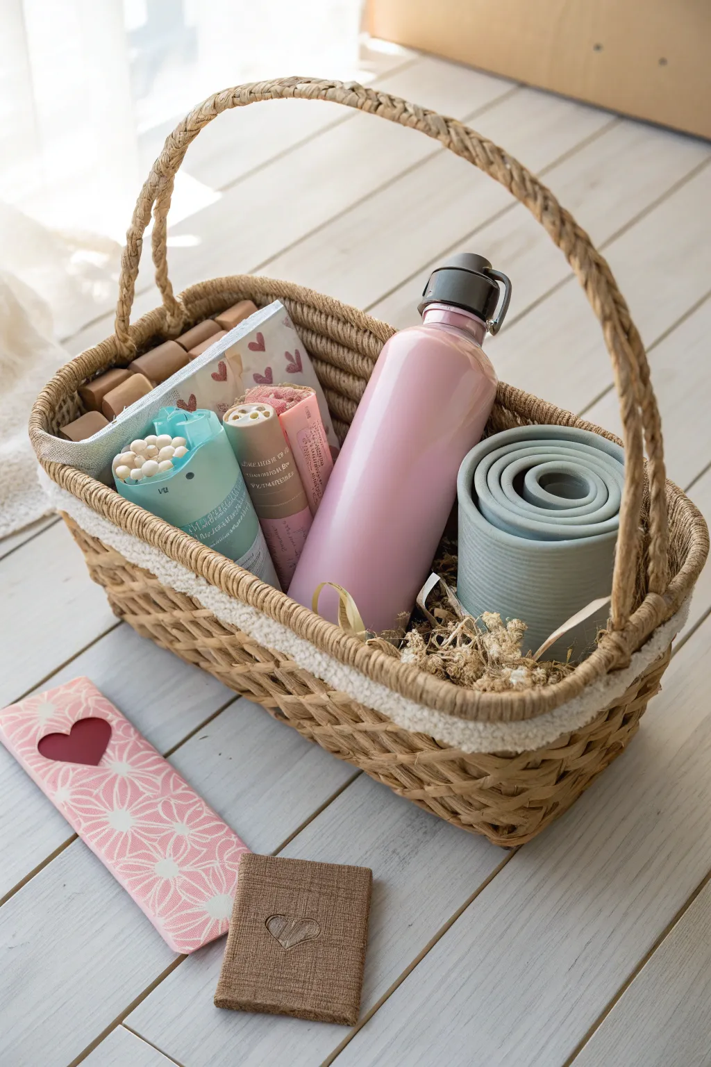 Craft the perfect Valentine's surprise for your fitness-loving friend with this elegantly simple basket.