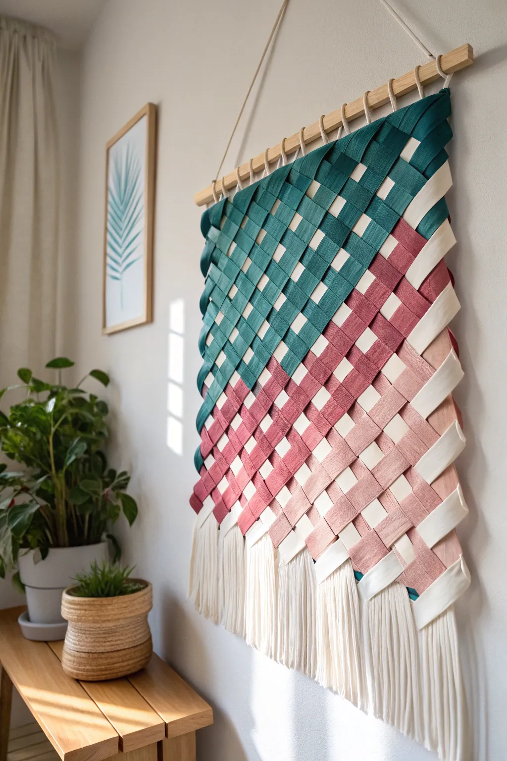 Transform your space with the elegance of DIY paper weave art—where minimalism meets boho chic.