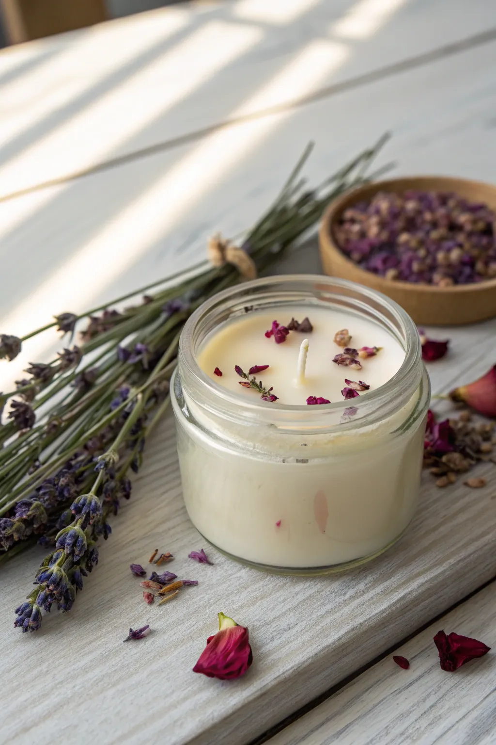 Illuminate your space with the warmth and elegance of homemade scented candles, crafted with love and natural ingredients.