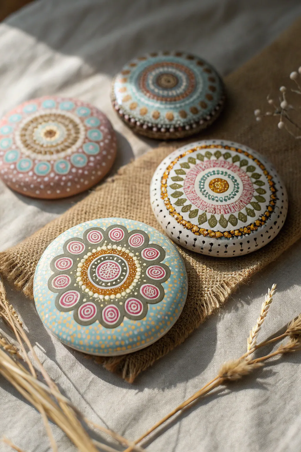Discover the beauty in simplicity with this Scandinavian-inspired dot art, perfect for adding a touch of elegance to any space.