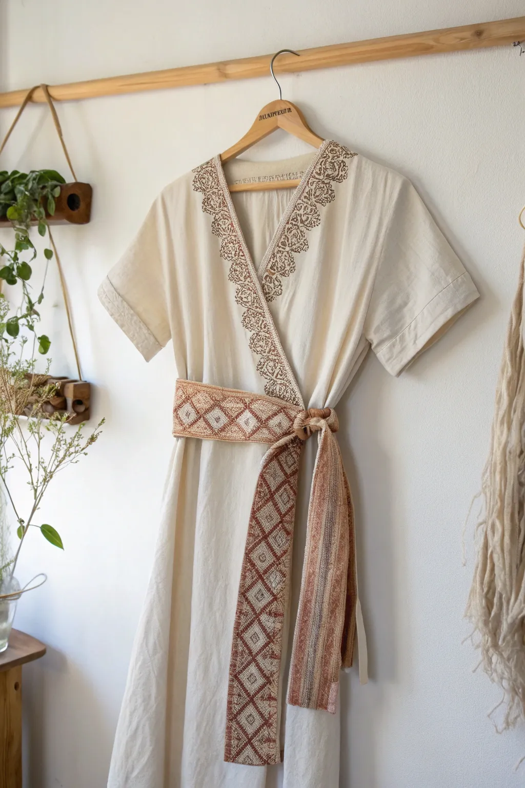 Transform your dress with a handcrafted belt: A chic twist on a timeless classic.