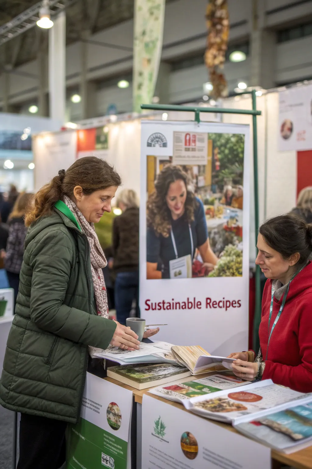 A cookbook promoting sustainable cooking practices.
