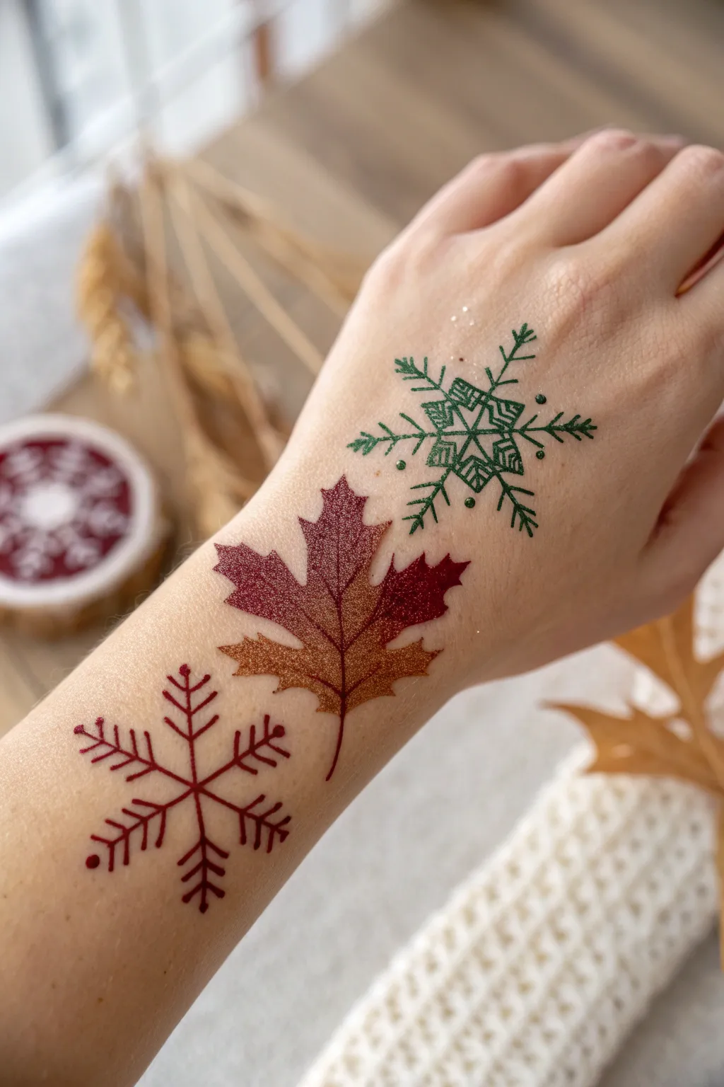 Embrace each season with artful elegance. ✨🍁❄️ #SkinArt #SeasonalBeauty