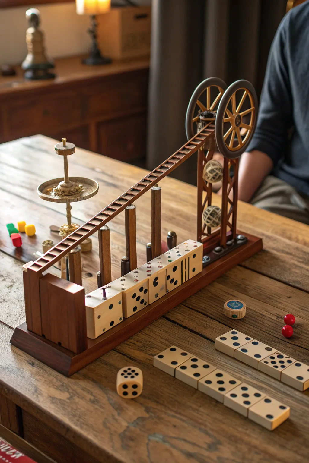 Witness the magic of creativity and engineering as everyday objects come together in a mesmerizing chain reaction.