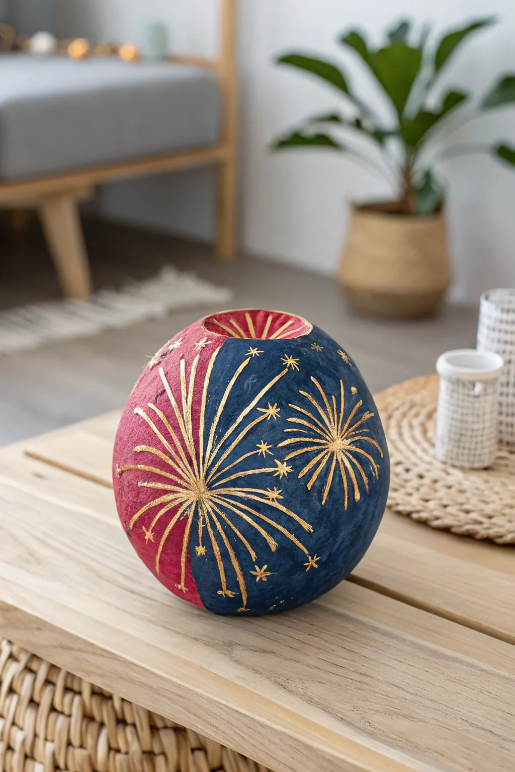 Unleash creativity with these charming paper mache fireworks—where simplicity meets bold elegance.