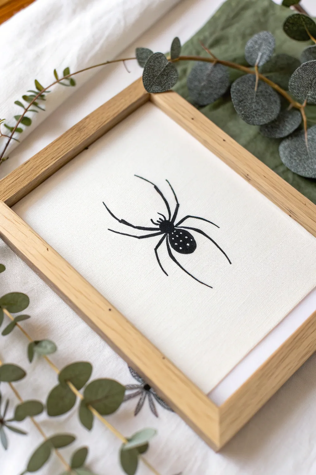 Embrace the art of simplicity with this strikingly elegant spider sketch.