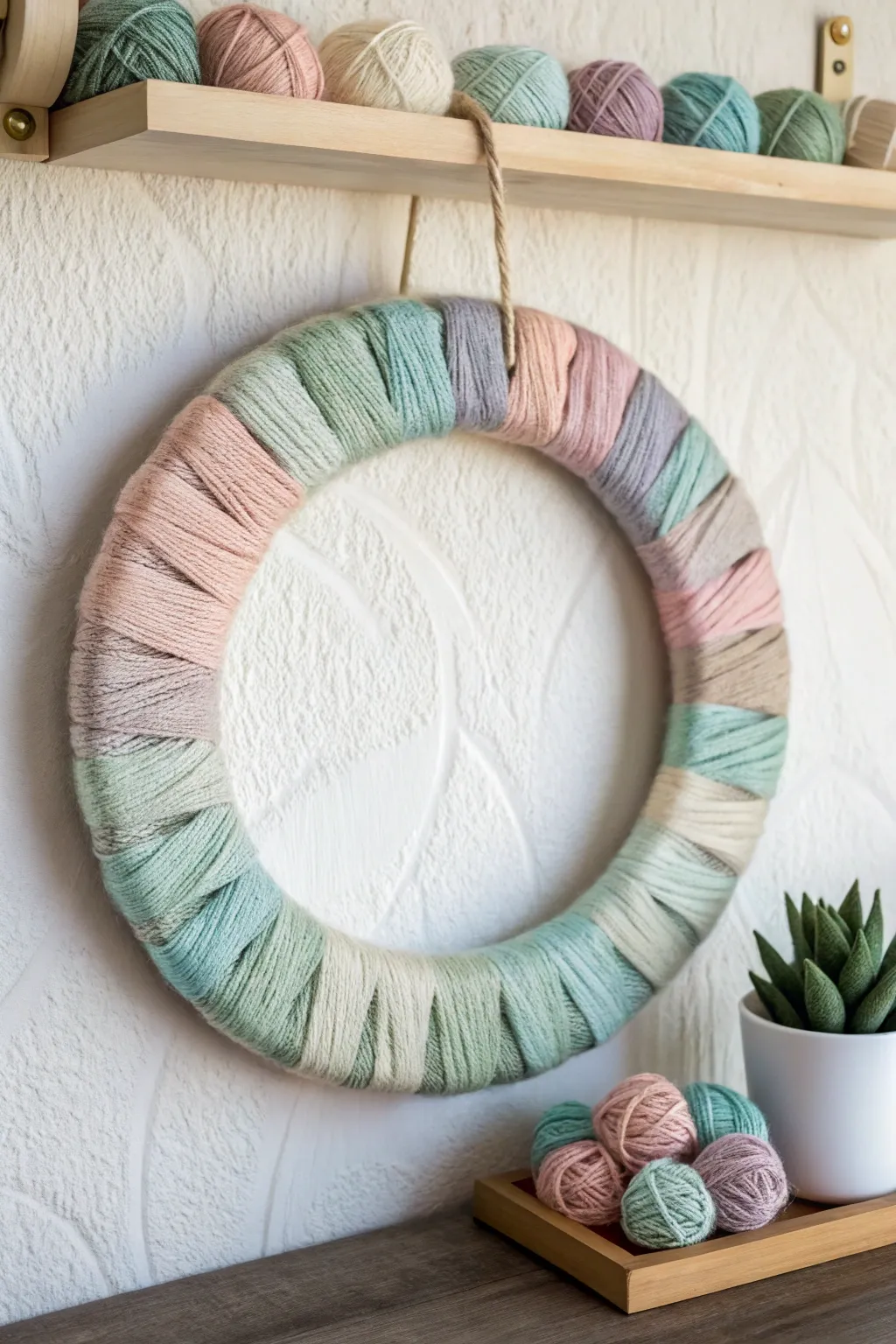 Wrap your creativity into a charming Embroidery Thread Wreath – the perfect blend of organization and decoration!