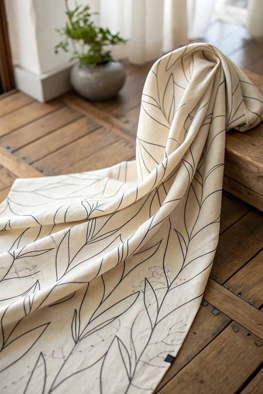 Embrace tranquility with minimalist fabric patterns that beautifully blend simplicity and elegance.