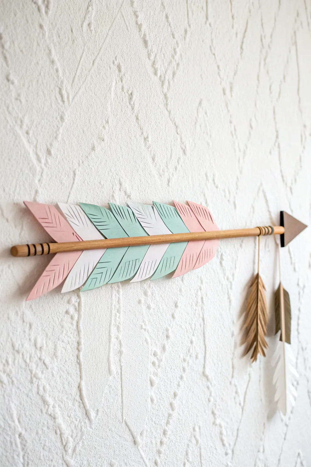 Add a romantic touch to your space with Cupid's Arrow wall art – where Scandinavian minimalism meets Boho elegance.