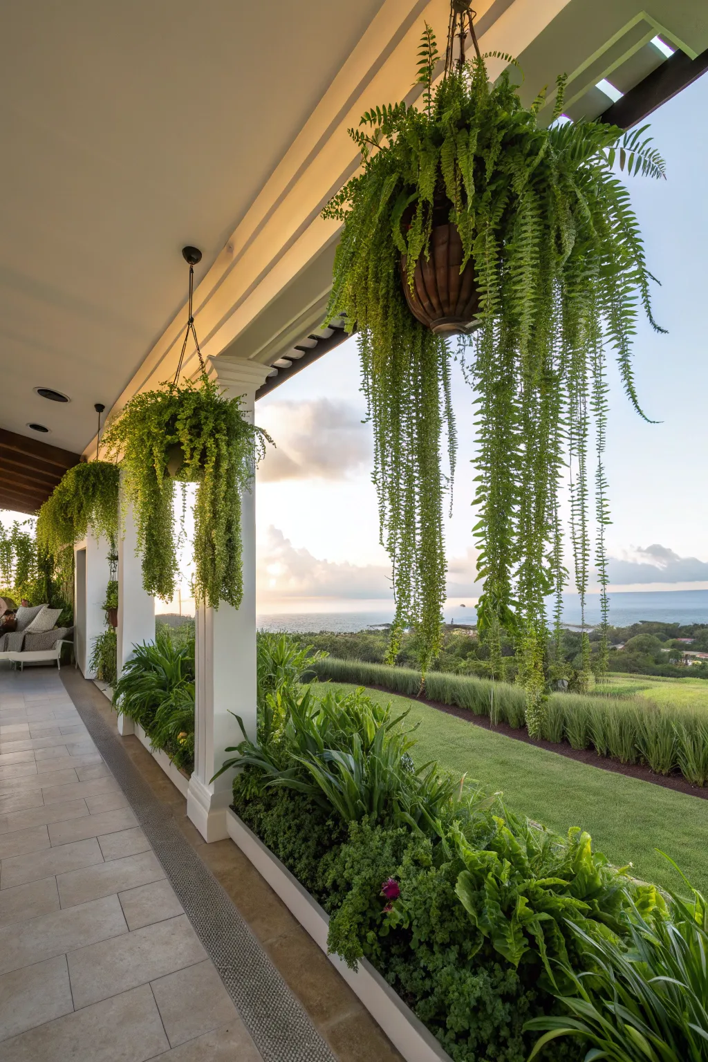 Enhance your space with a stunning hanging garden.