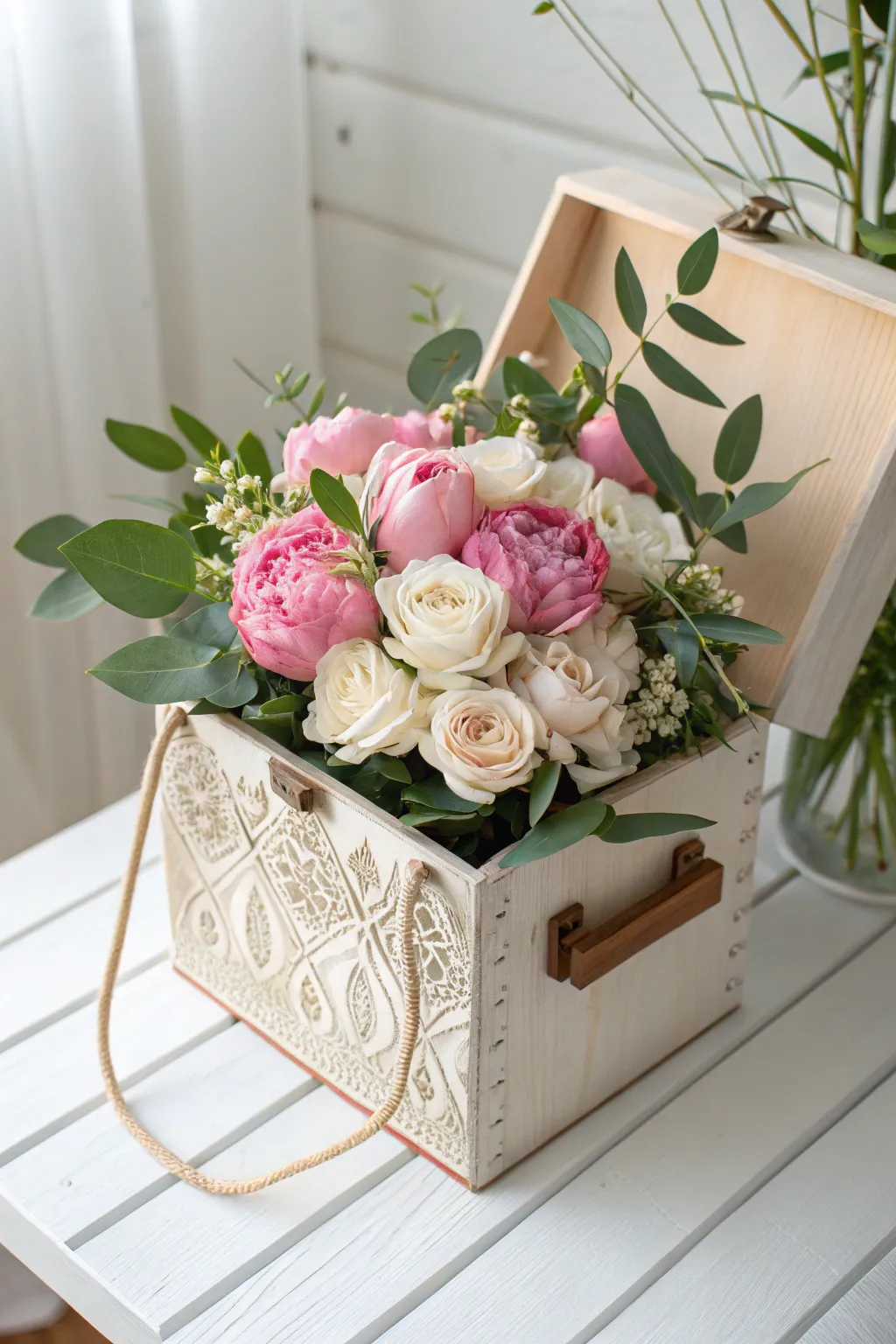 Elevate your floral gift with a touch of minimalist luxury. 🌸🎁 #ScandinavianStyle #BohoChic