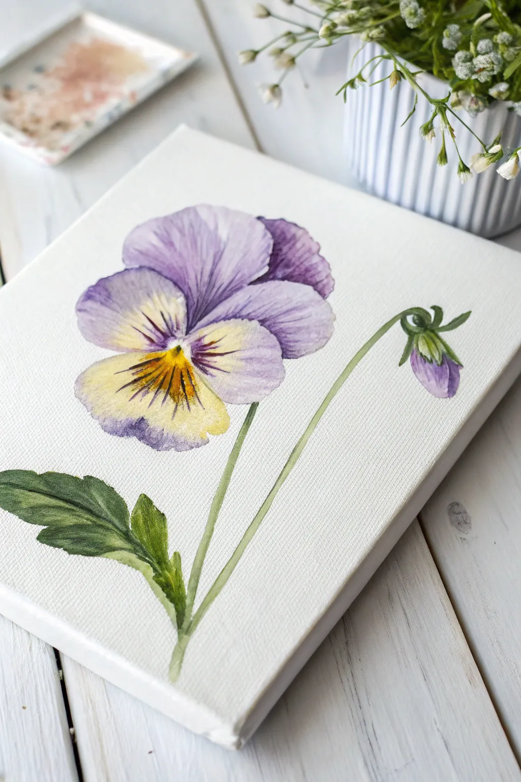 Embrace effortless elegance with this one-stroke pansy masterpiece.