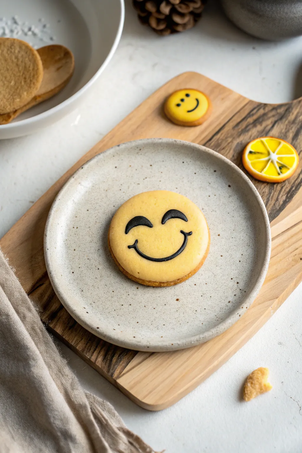 Add a wink to your treats with these charming emoji cookies!