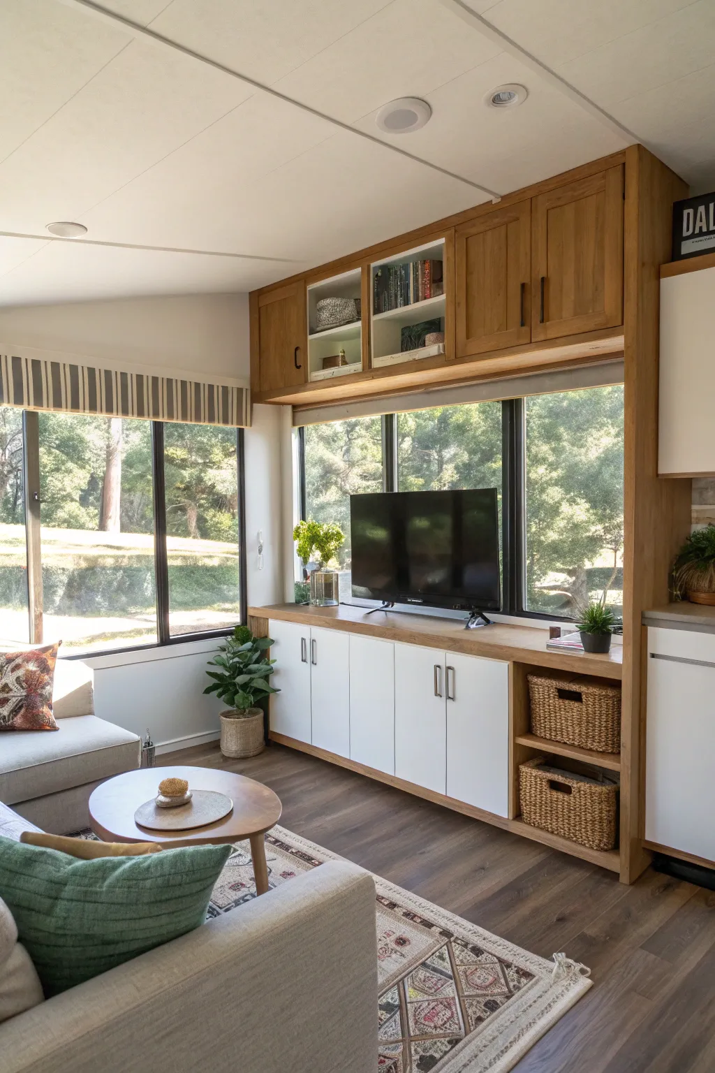 Elegant design with floating furniture.