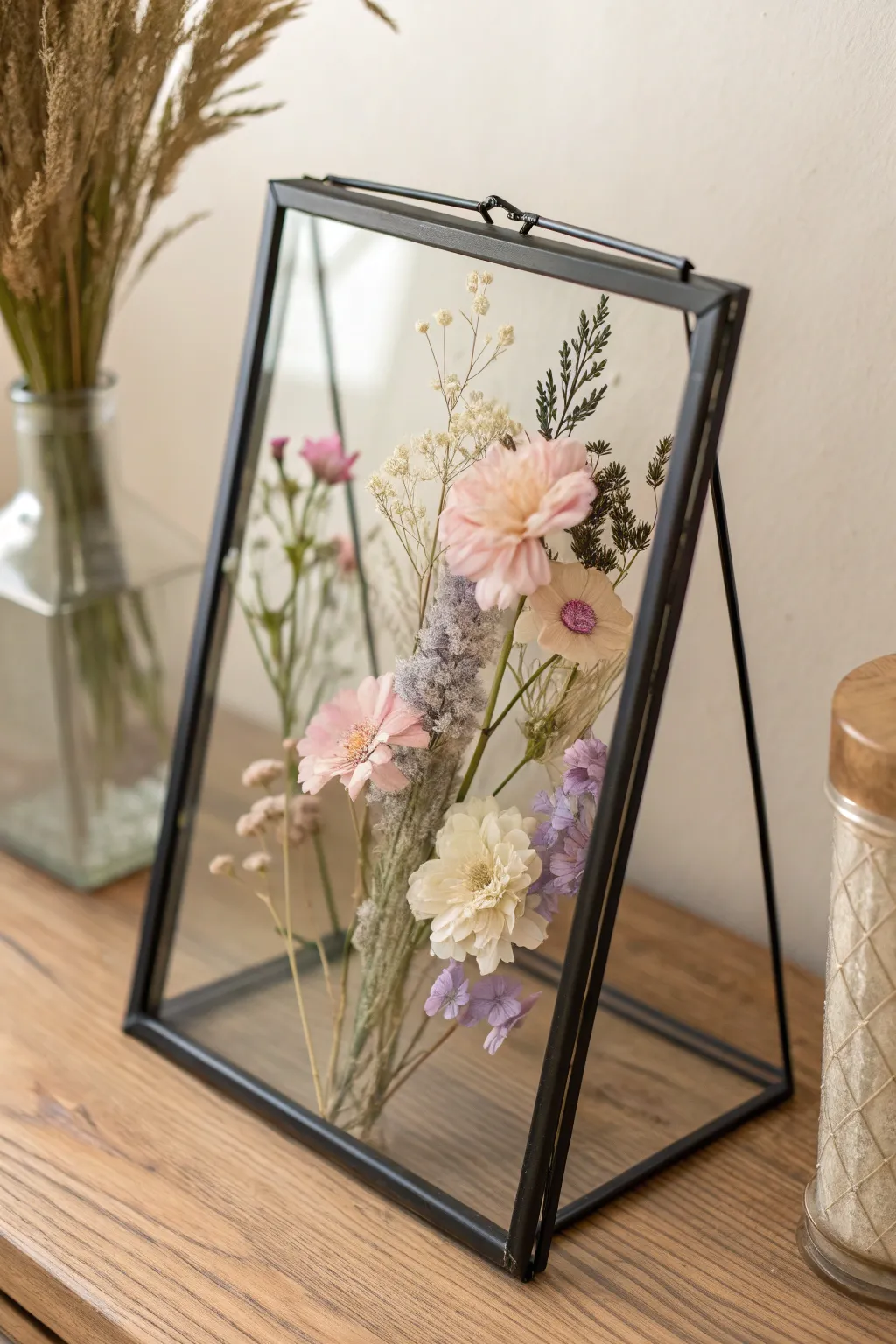 Capture nature's elegance with pressed flower art—where simplicity meets beauty. Perfect for your Galentine's crafts!