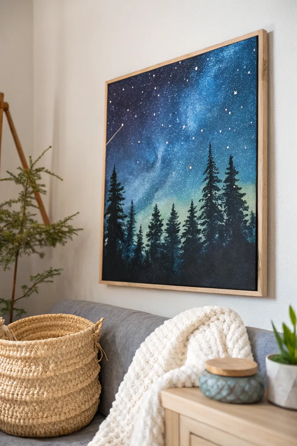 Illuminate your space with the enchanting glow of a starry night, crafted with minimalist elegance.