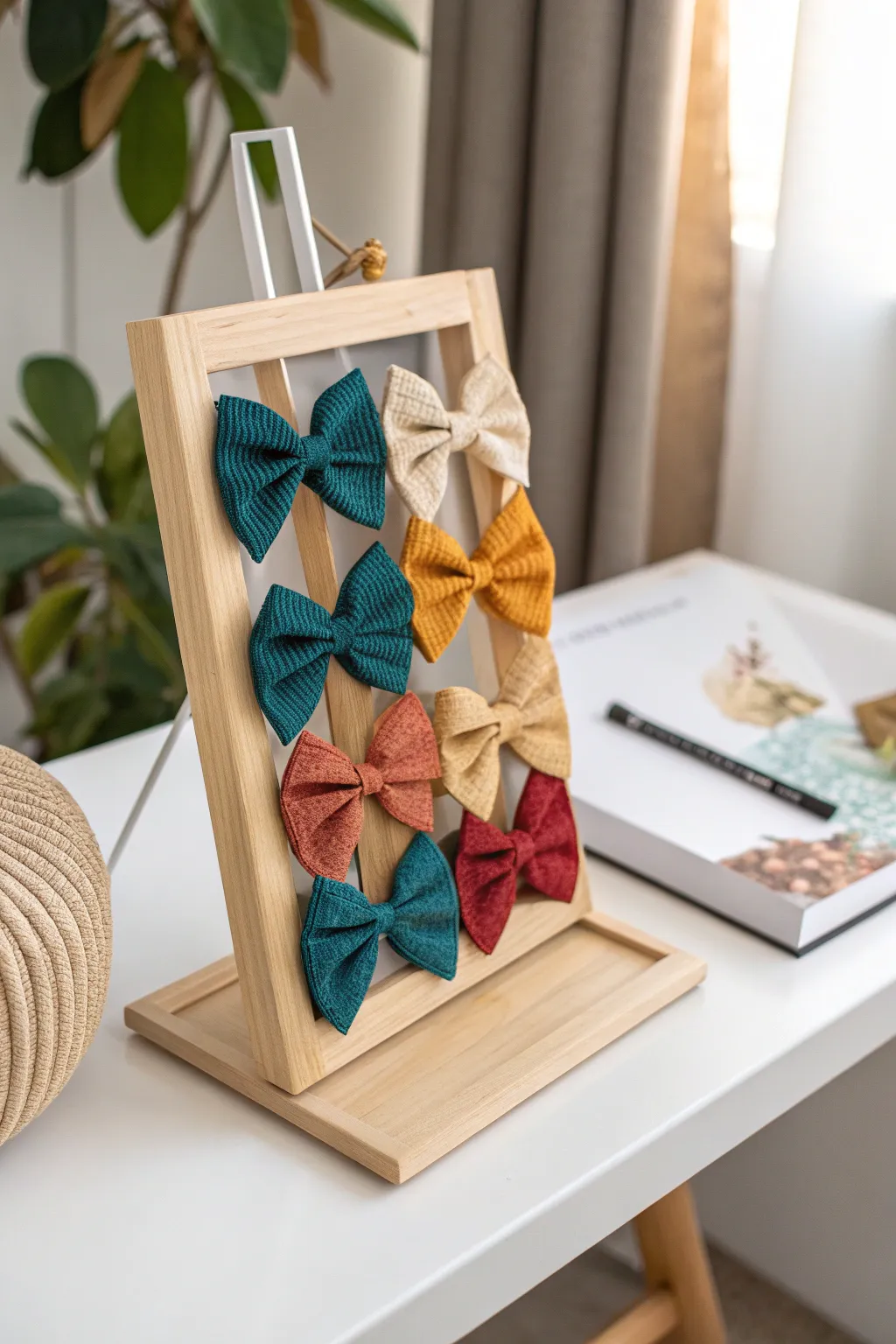Turn your workspace into a chic display with this stylish bow holder hack!