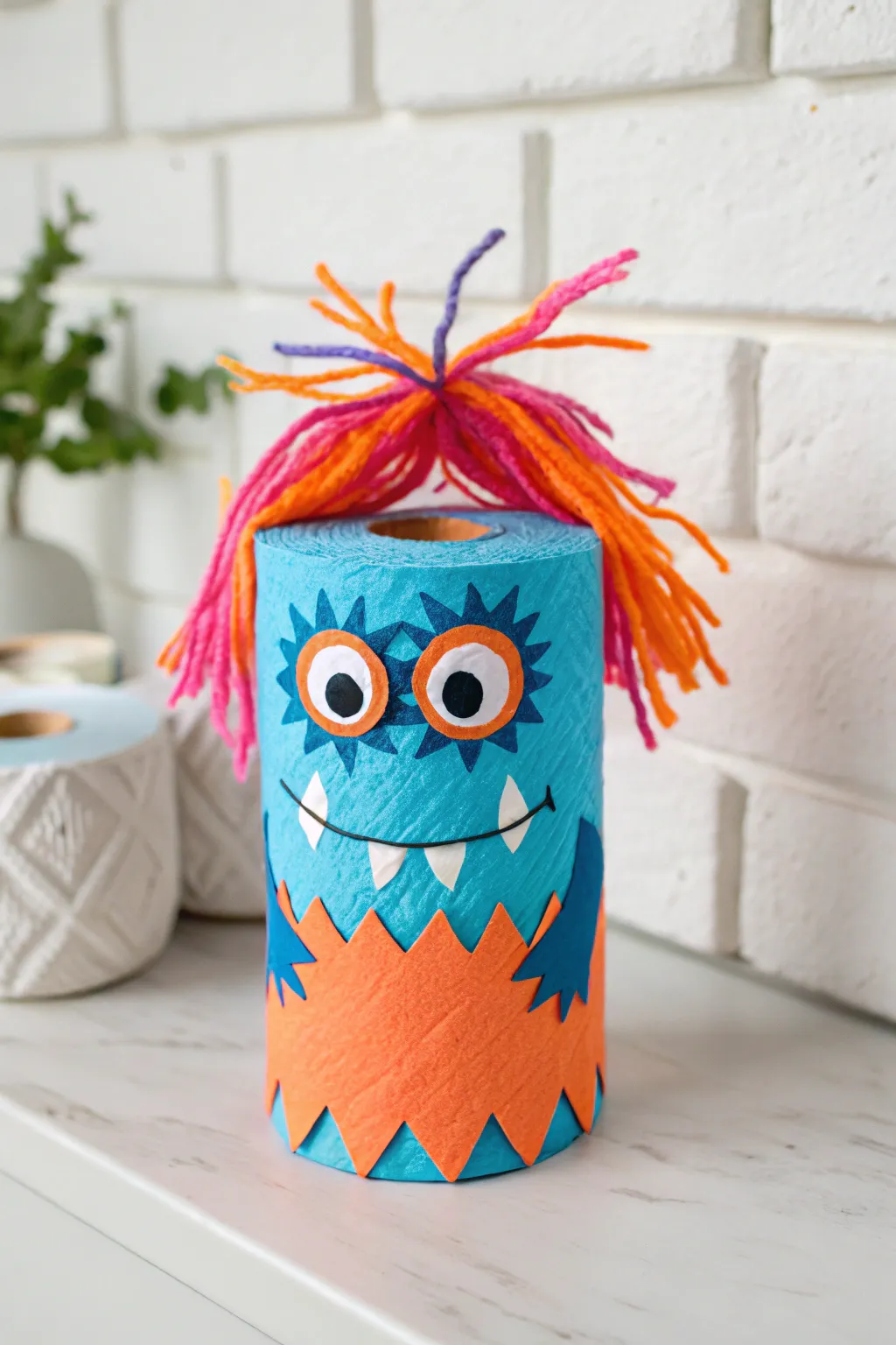 Unleash creativity with these charming paper roll monsters - eco-friendly fun with a splash of color!