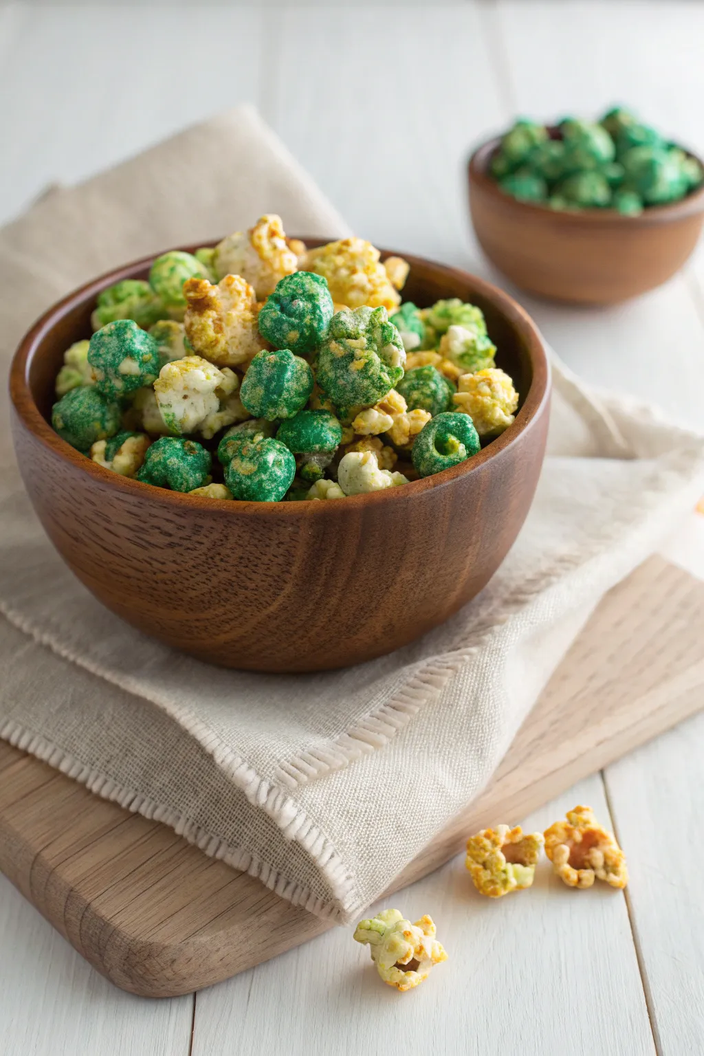 Elevate your Halloween snacking game with this Zombie Popcorn Mix, where bold colors meet minimalist elegance!