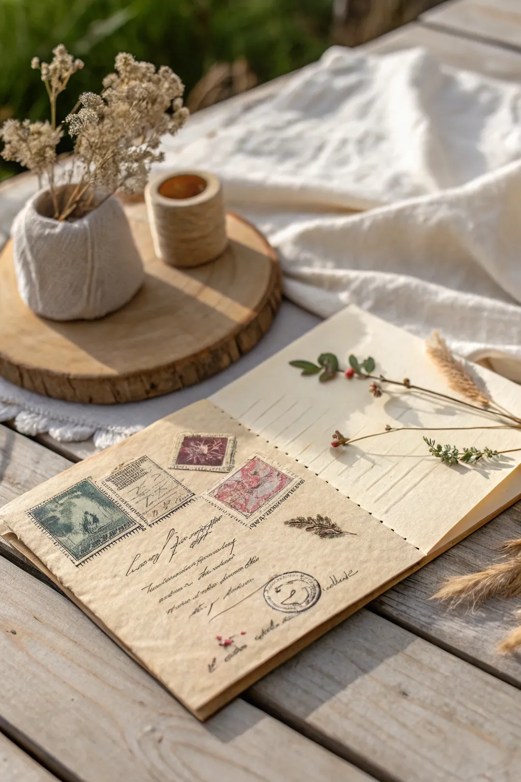 Send a touch of history with a vintage-inspired handmade card, perfect for adding charm to your correspondence.